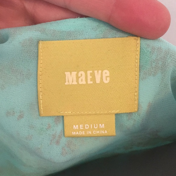 Maeve Cleome Watercolor Silk dress - Picture 5 of 8